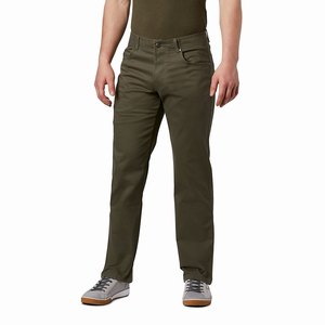 Columbia Pantalones Largos Pilot Peak™ 5 Pocket Hombre Verdes Oscuro (293VUSXQH)